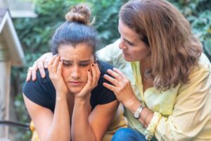 teen girl with anxiety