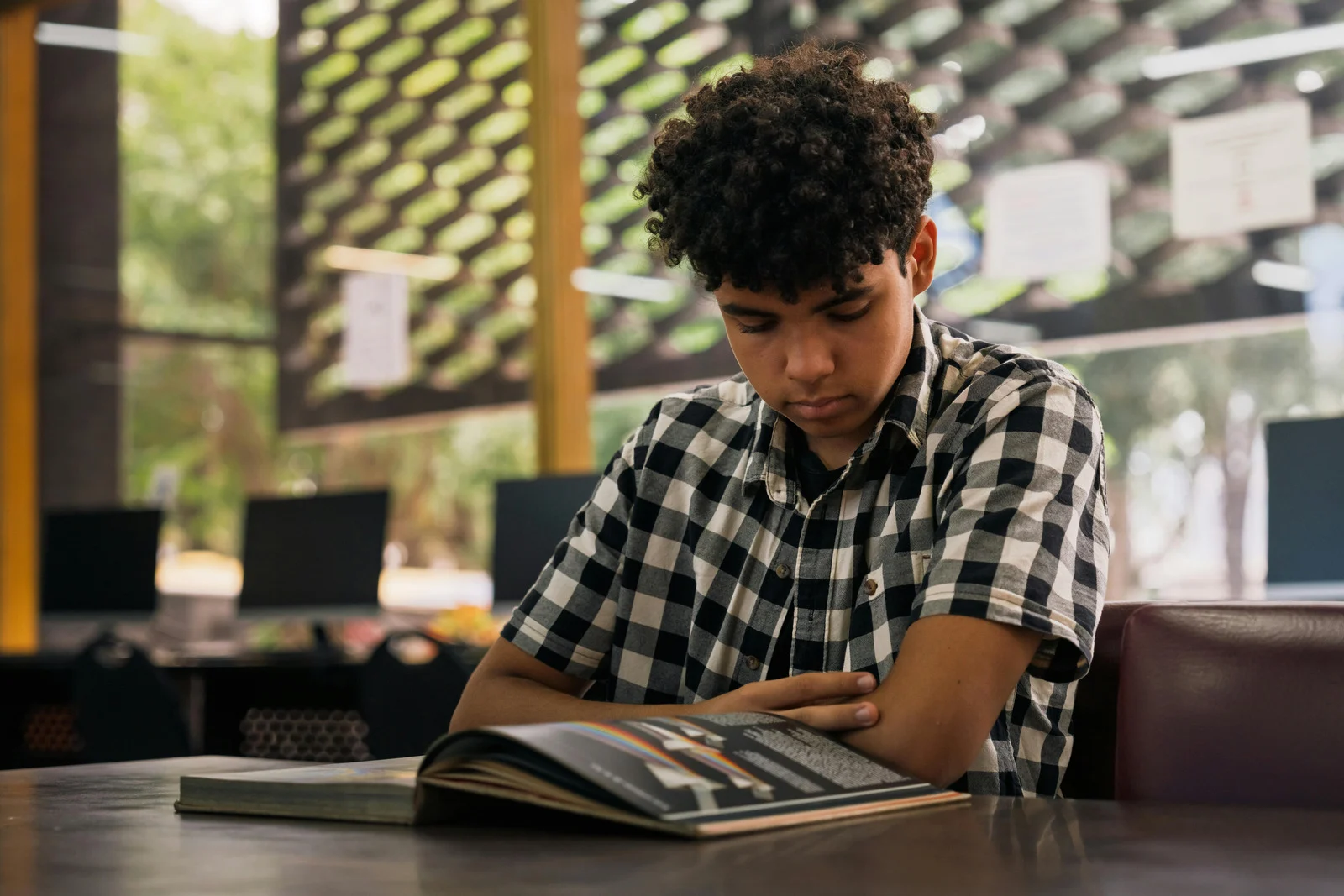 boy studying in teen residential program for rehab mental health & addiction