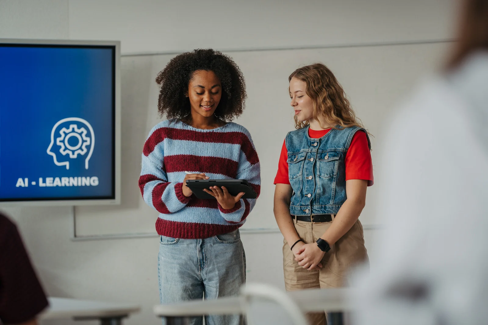 girls presenting academics in residential program for rehab mental health & addiction