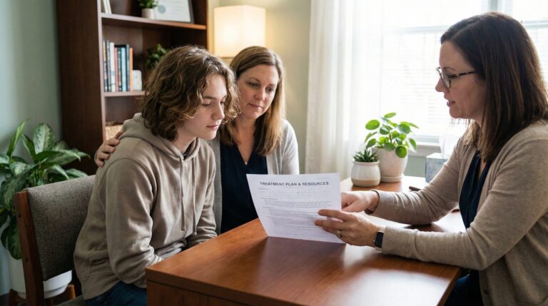 therapist or psychiatrist referral process for teen residential treatment
